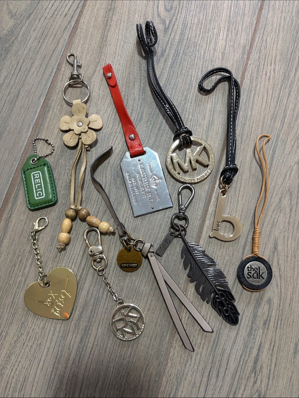 Purse Hangtag & Charm lot! Mix Brands lot of TEN!